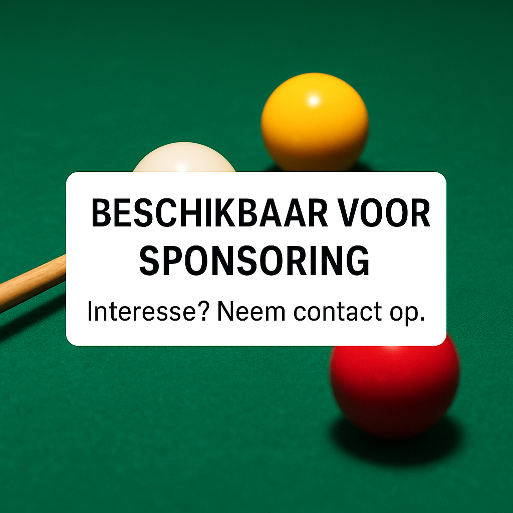 Beschikbaar voor sponsoring
